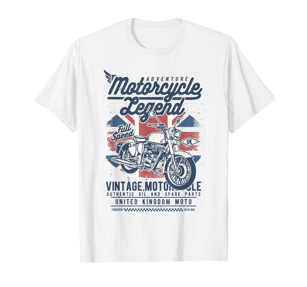 British Uk Motorcycle Adventure T-Shirt - Fun Novelty Design Unisex - T-Shirt, Sweatshirt, Hoodie