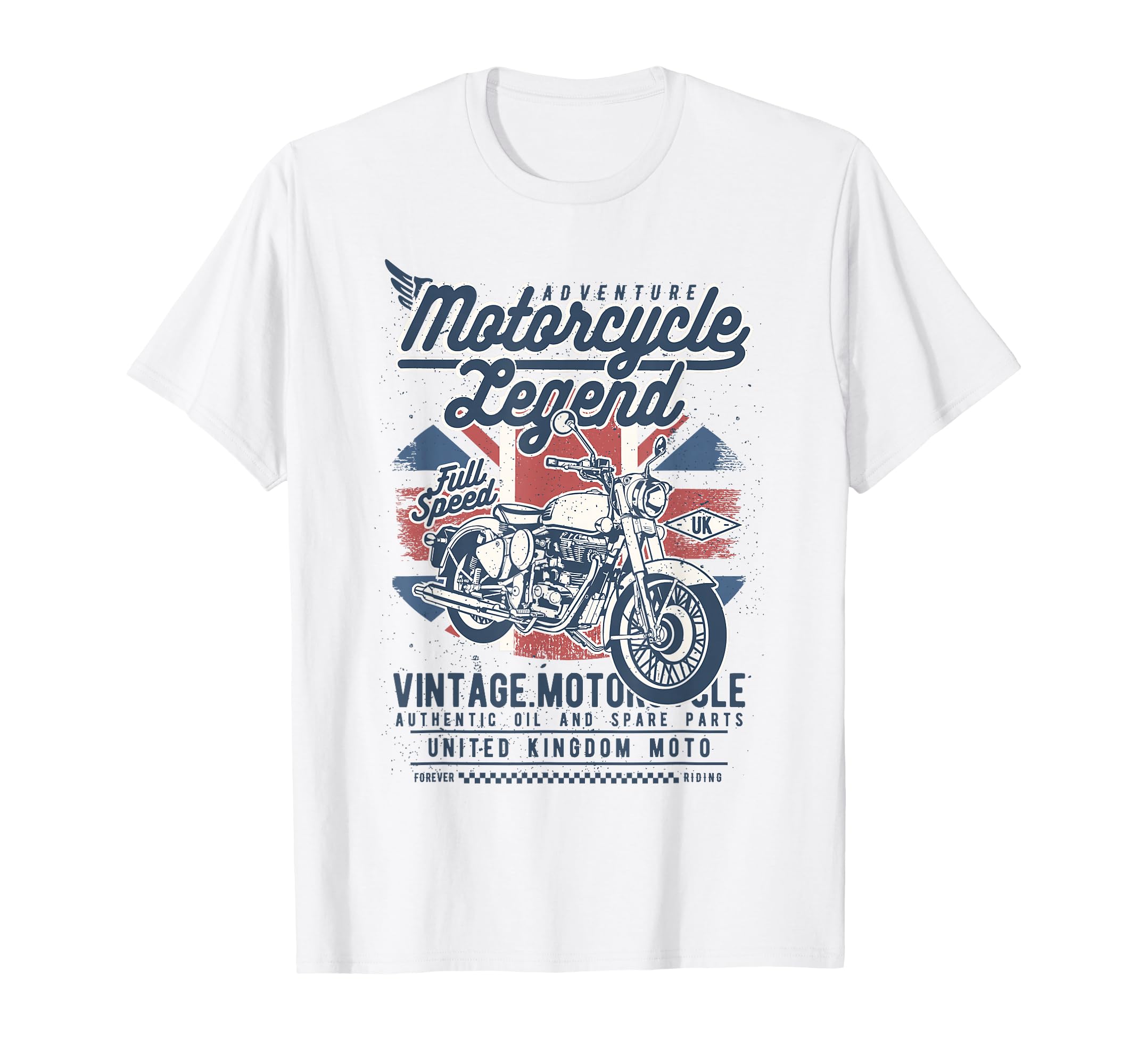 British Uk Motorcycle Adventure T-Shirt - Fun Novelty Design Unisex - T-Shirt, Sweatshirt, Hoodie