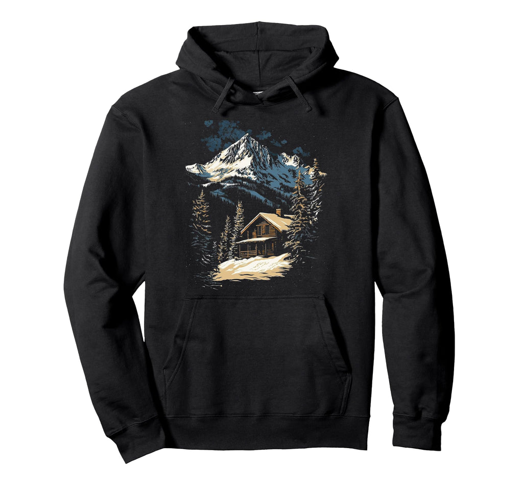 Alpine Cabin Hoodie - Casual Everyday Wear for Adults - T-Shirt, Sweatshirt, Hoodie