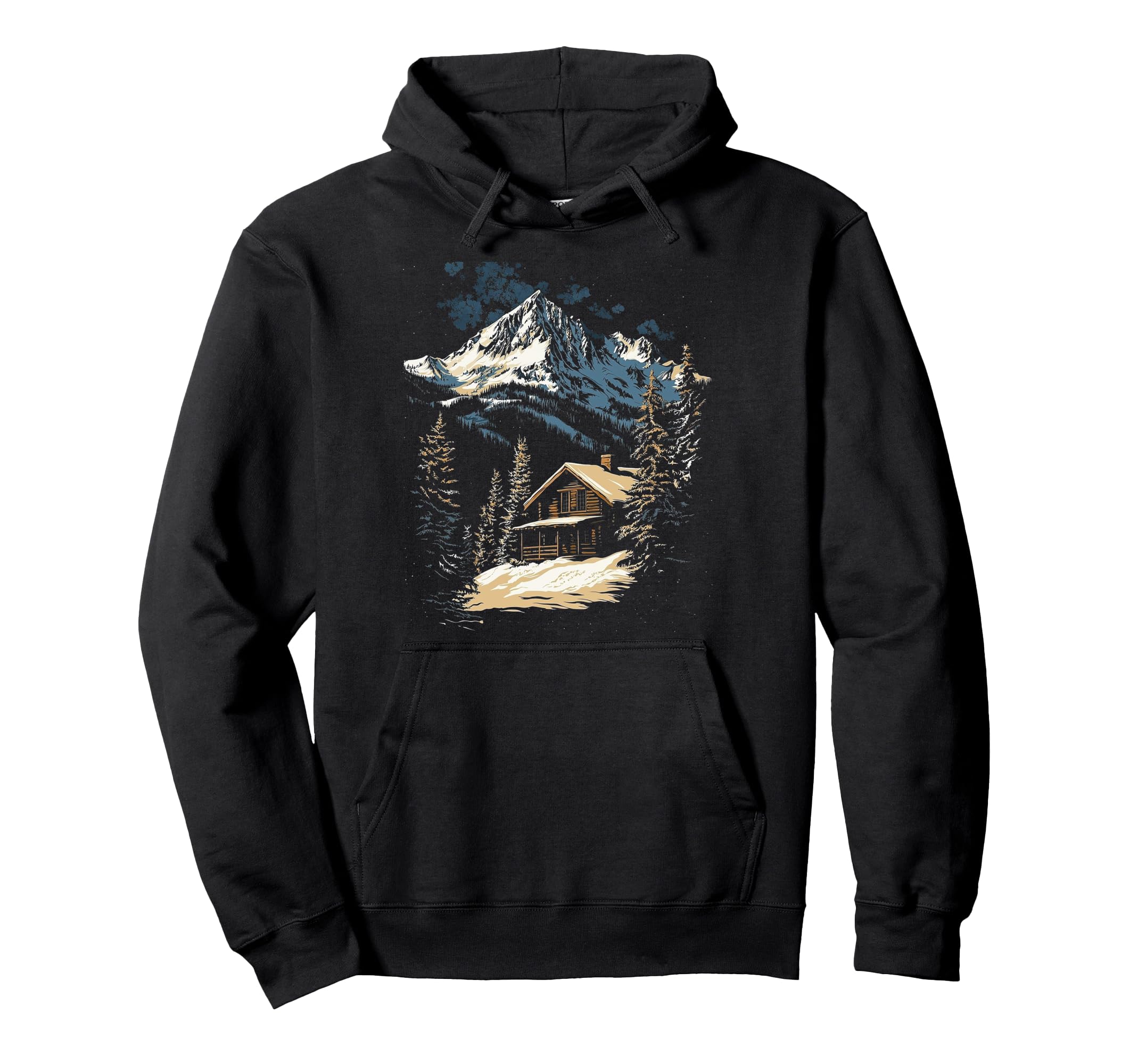 Alpine Cabin Hoodie - Casual Everyday Wear for Adults - T-Shirt, Sweatshirt, Hoodie