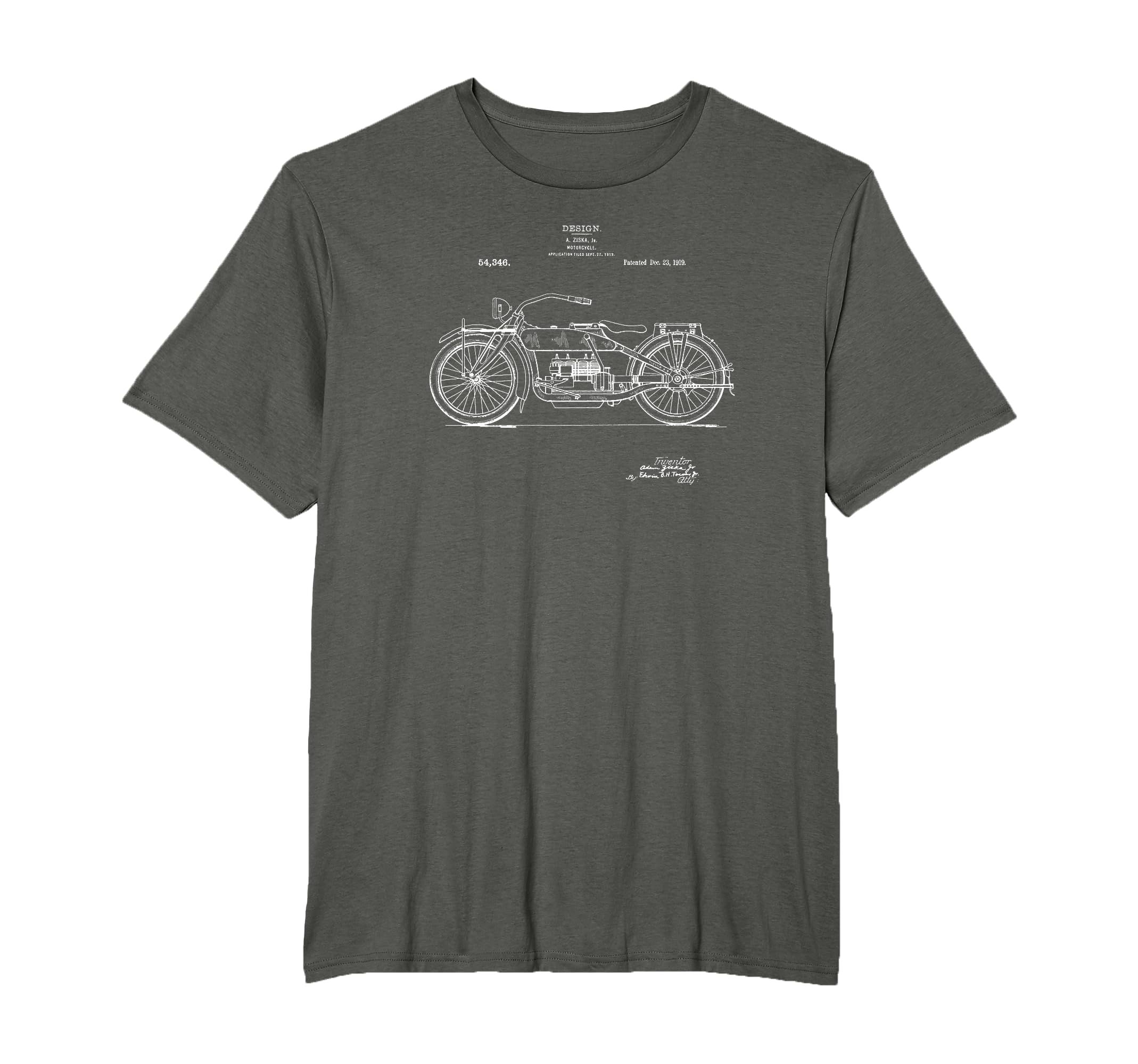 Patent 1919 Motorcycle Gift T-Shirt - Trendy Graphic Unisex - T-Shirt, Sweatshirt, Hoodie