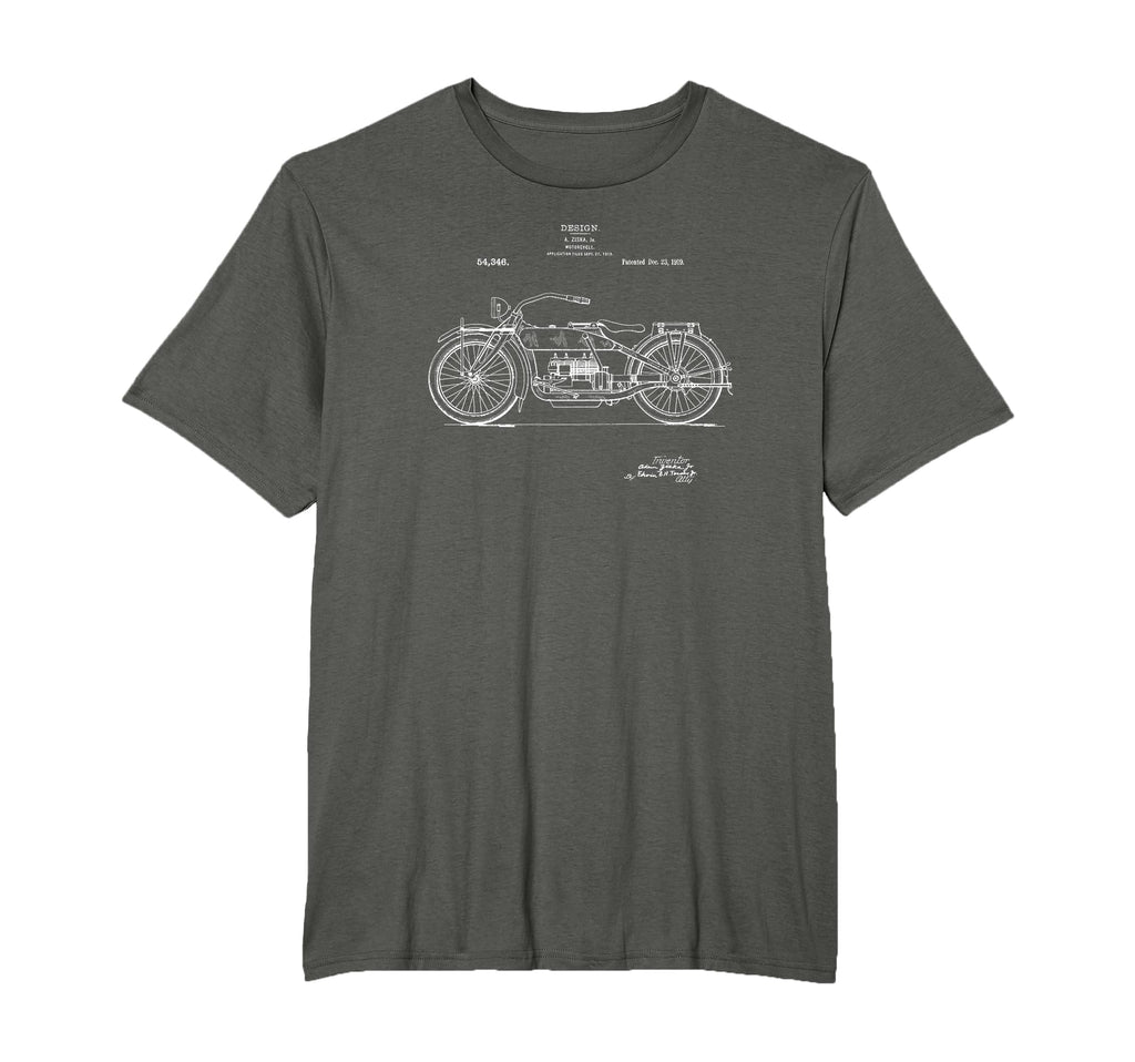 Patent 1919 Motorcycle Gift T-Shirt - Aesthetic Graphic Unisex - T-Shirt, Sweatshirt, Hoodie