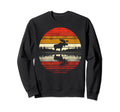 Moose Sunset Safari 70S Sweatshirt - Aesthetic Graphic for Adults - T-Shirt, Sweatshirt, Hoodie
