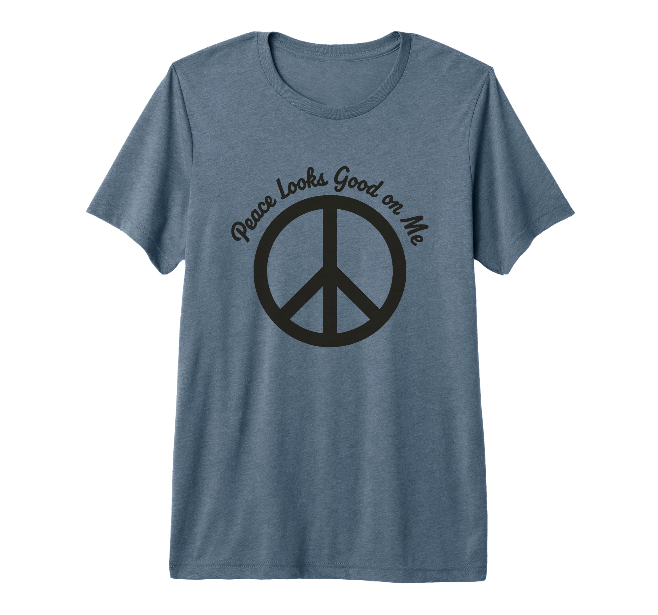 Peace Looks Good Me Self Care Peace Sign T-Shirt - Minimalist Print Unisex - T-Shirt, Sweatshirt, Hoodie