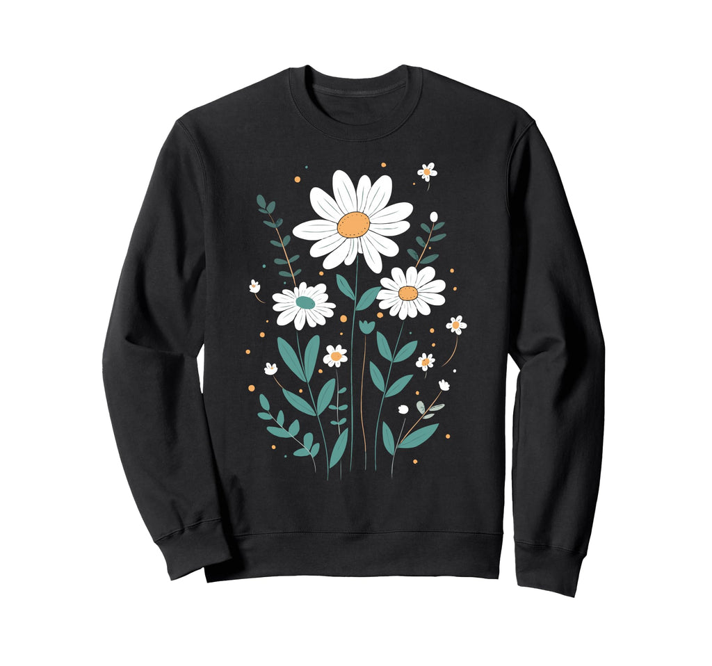Wildflowers Flowers Pattern Summer Sweatshirt - Trendy Graphic Unisex - T-Shirt, Sweatshirt, Hoodie
