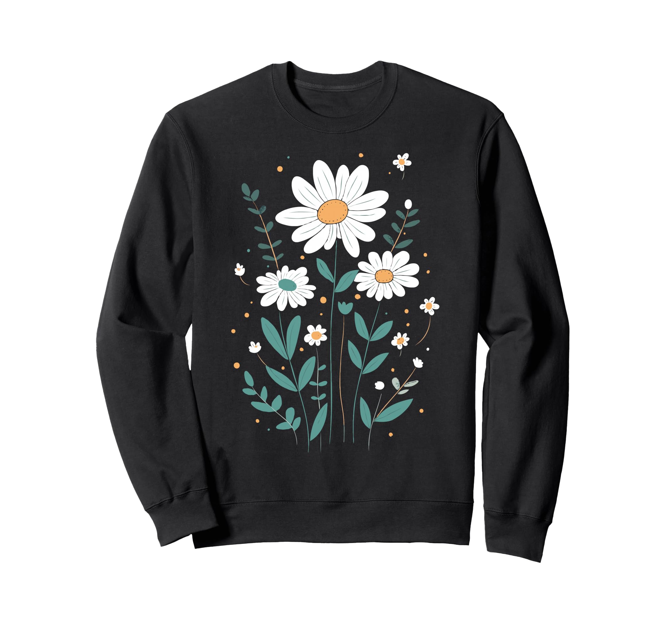 Wildflowers Flowers Pattern Summer Sweatshirt - Trendy Graphic Unisex - T-Shirt, Sweatshirt, Hoodie