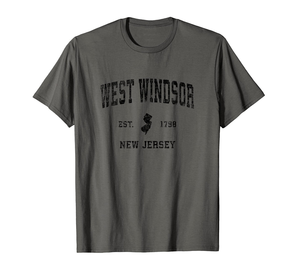 West Windsor New Jersey Nj Sports Black T-Shirt - Novelty Apparel Men Women - T-Shirt, Sweatshirt, Hoodie