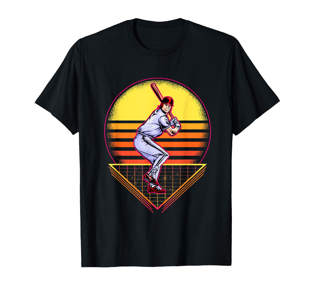Baseball Sunset Baseball Player Sports T-Shirt - Novelty Apparel Men Women - T-Shirt, Sweatshirt, Hoodie