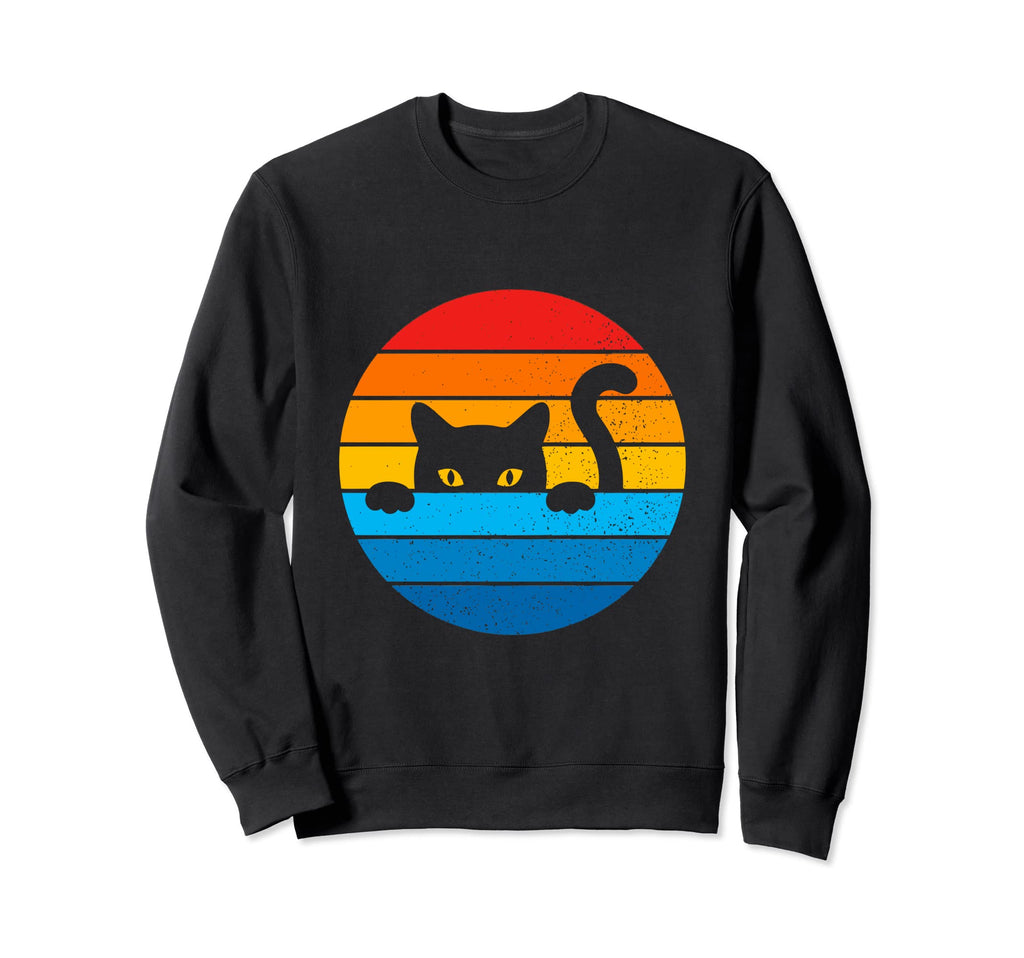 Funny Cat Kitten Meme Sunset Peeping Sweatshirt - Trendy Graphic Men Women - T-Shirt, Sweatshirt, Hoodie