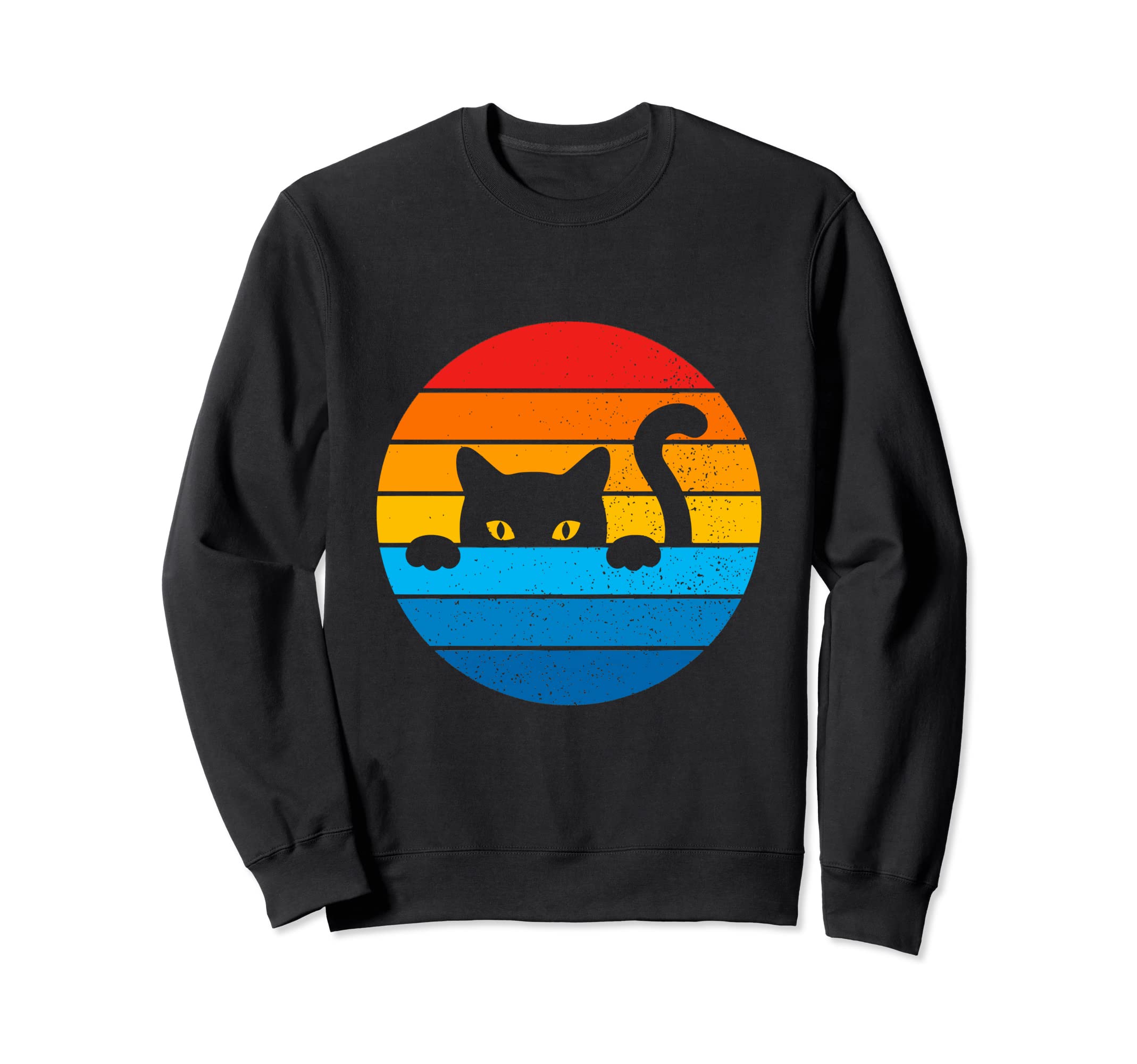 Funny Cat Kitten Meme Sunset Peeping Sweatshirt - Trendy Graphic Men Women - T-Shirt, Sweatshirt, Hoodie