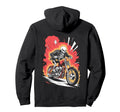 Skeleton Biker Riding Motorcycle Outfit Hoodie - Trendy Graphic Unisex - T-Shirt, Sweatshirt, Hoodie