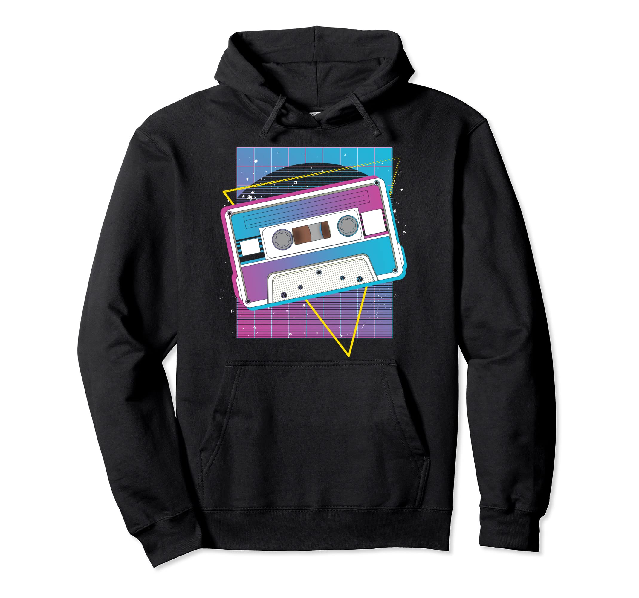 Music Lover 80S Art Vaporwave Hoodie - Custom Art Print for Adults - T-Shirt, Sweatshirt, Hoodie