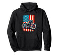 American Usa Flag Motorcycle Hoodie - Novelty Apparel Men Women - T-Shirt, Sweatshirt, Hoodie