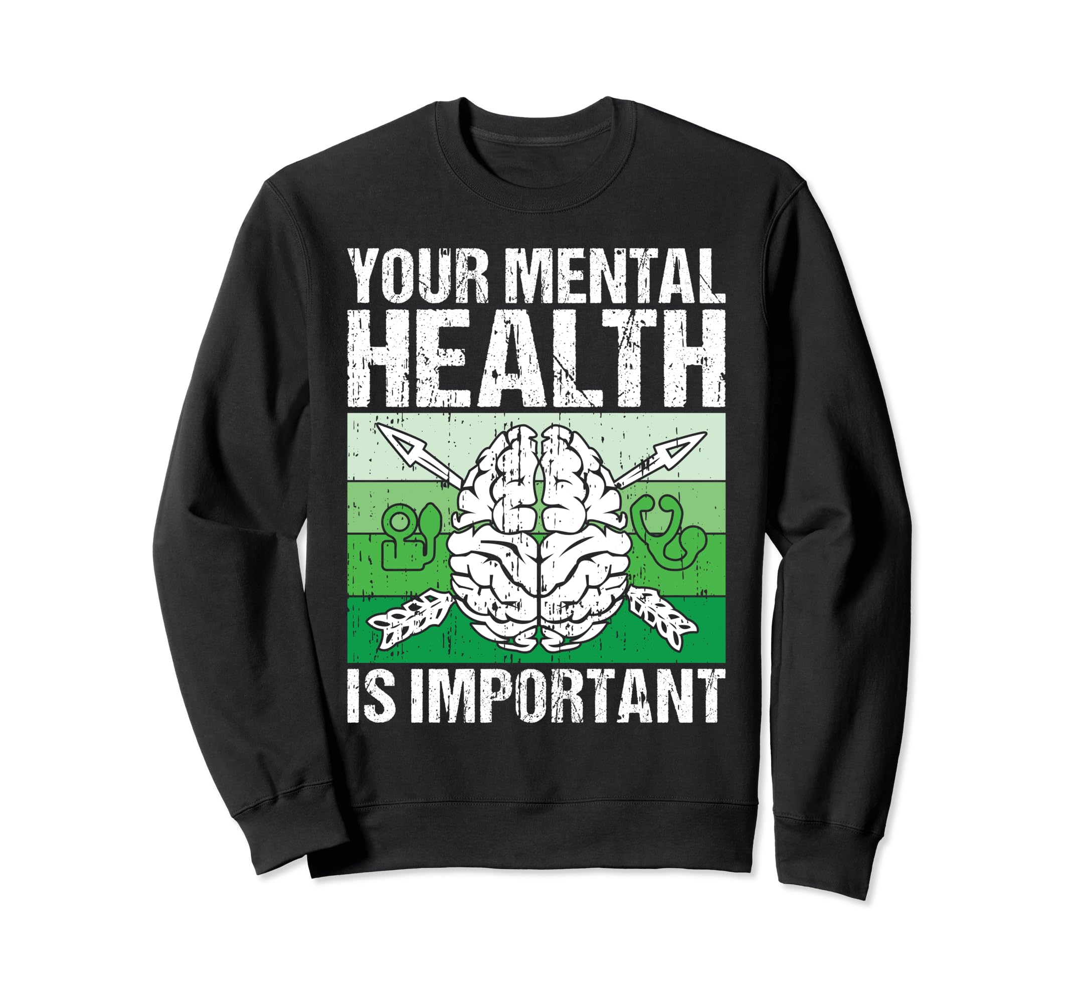 Your Mental Health Is Important Sweatshirt - Aesthetic Graphic Unisex - T-Shirt, Sweatshirt, Hoodie
