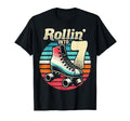 Roller Skating 7Th Birthday Party T-Shirt - Novelty Apparel Men Women - T-Shirt, Sweatshirt, Hoodie