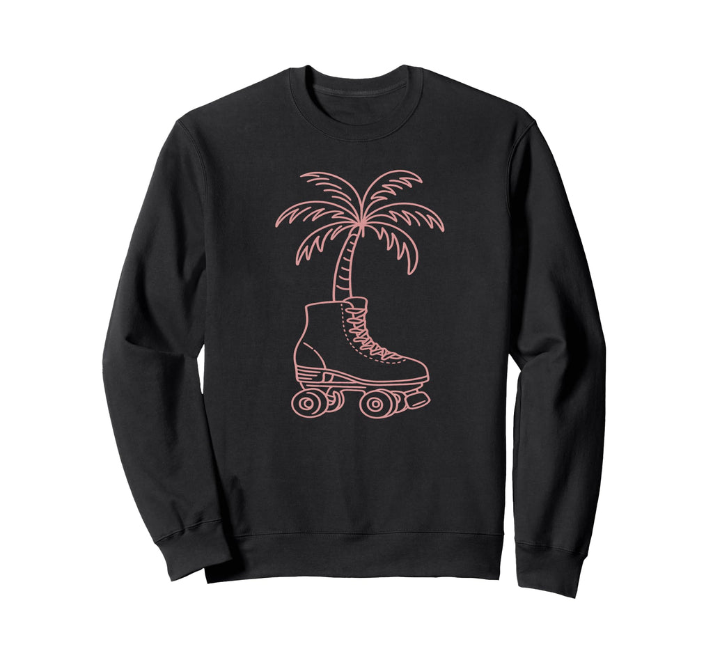 Palm Tree Roller Skate 70S 80S Sweatshirt - Novelty Apparel Unisex - T-Shirt, Sweatshirt, Hoodie