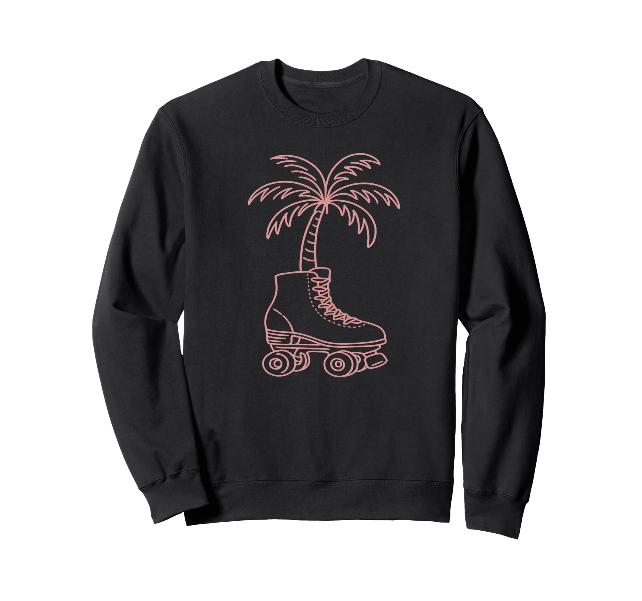 Palm Tree Roller Skate 70S 80S Sweatshirt - Novelty Apparel Unisex - T-Shirt, Sweatshirt, Hoodie