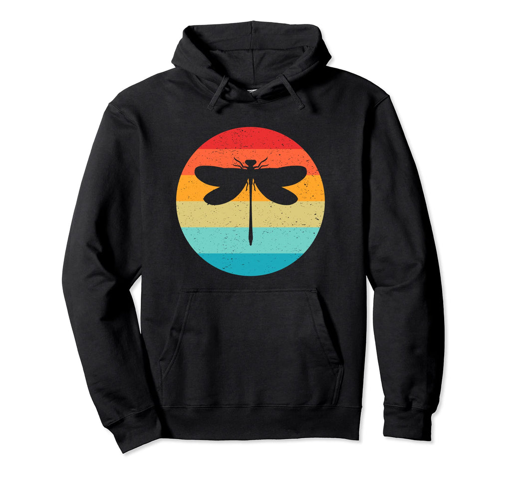 Dragonfly Silhouette Sunset 70S 80S Hoodie - Casual Everyday Wear Unisex - T-Shirt, Sweatshirt, Hoodie