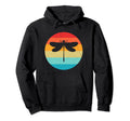 Dragonfly Silhouette Sunset 70S 80S Hoodie - Casual Everyday Wear Unisex - T-Shirt, Sweatshirt, Hoodie