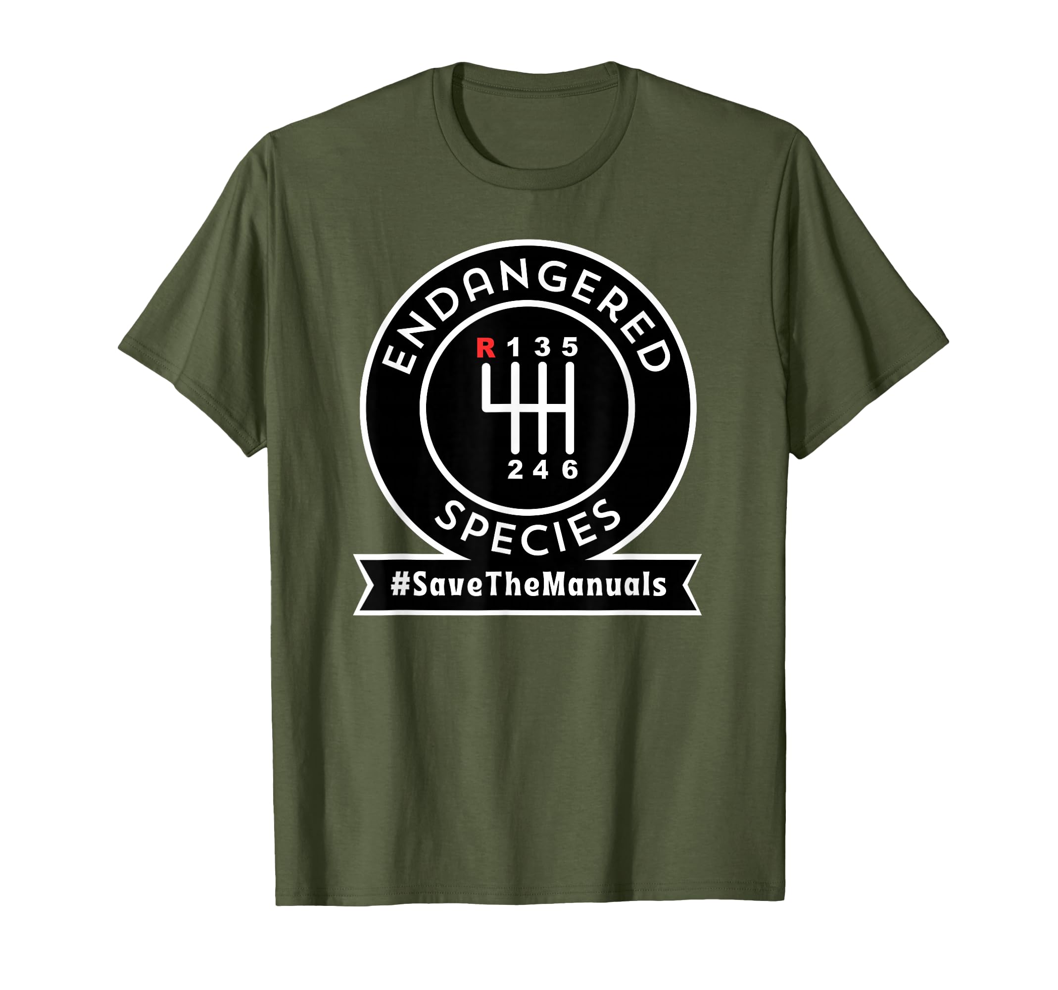 Endangered Species Save Manuals Car T-Shirt - Unique Graphic Unisex - T-Shirt, Sweatshirt, Hoodie