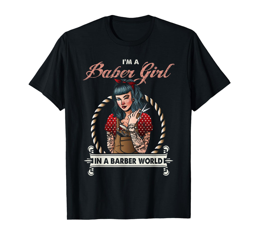 Barber Pinup Barber World T-Shirt - Unique Graphic Men Women - T-Shirt, Sweatshirt, Hoodie
