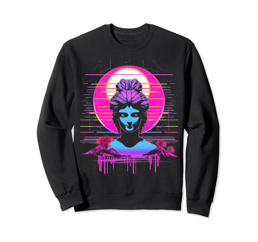Vaporwave Geisha 80S Synthwave 35 Sweatshirt - Streetwear Style Unisex - T-Shirt, Sweatshirt, Hoodie