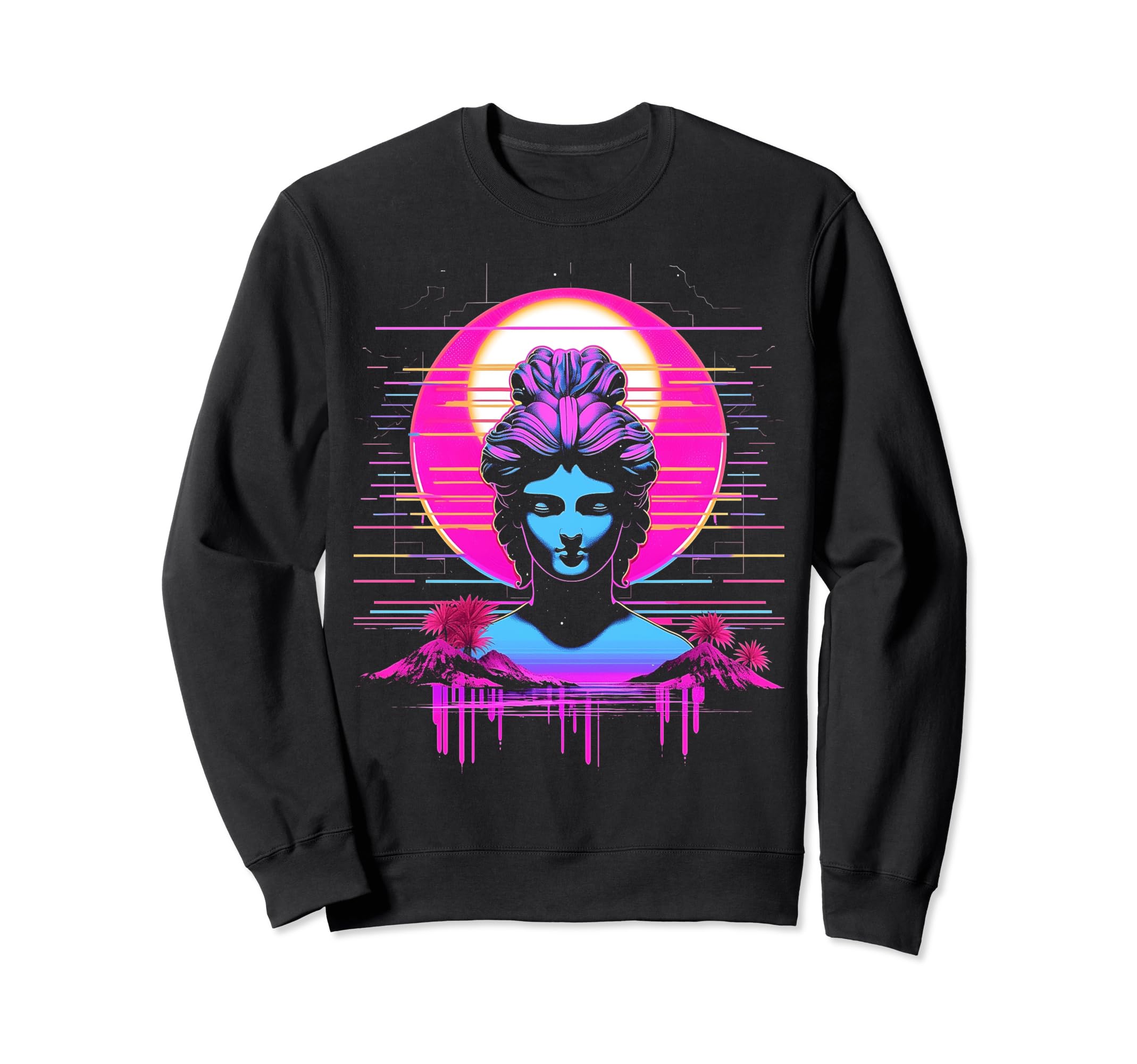 Vaporwave Geisha 80S Synthwave 35 Sweatshirt - Streetwear Style Unisex - T-Shirt, Sweatshirt, Hoodie