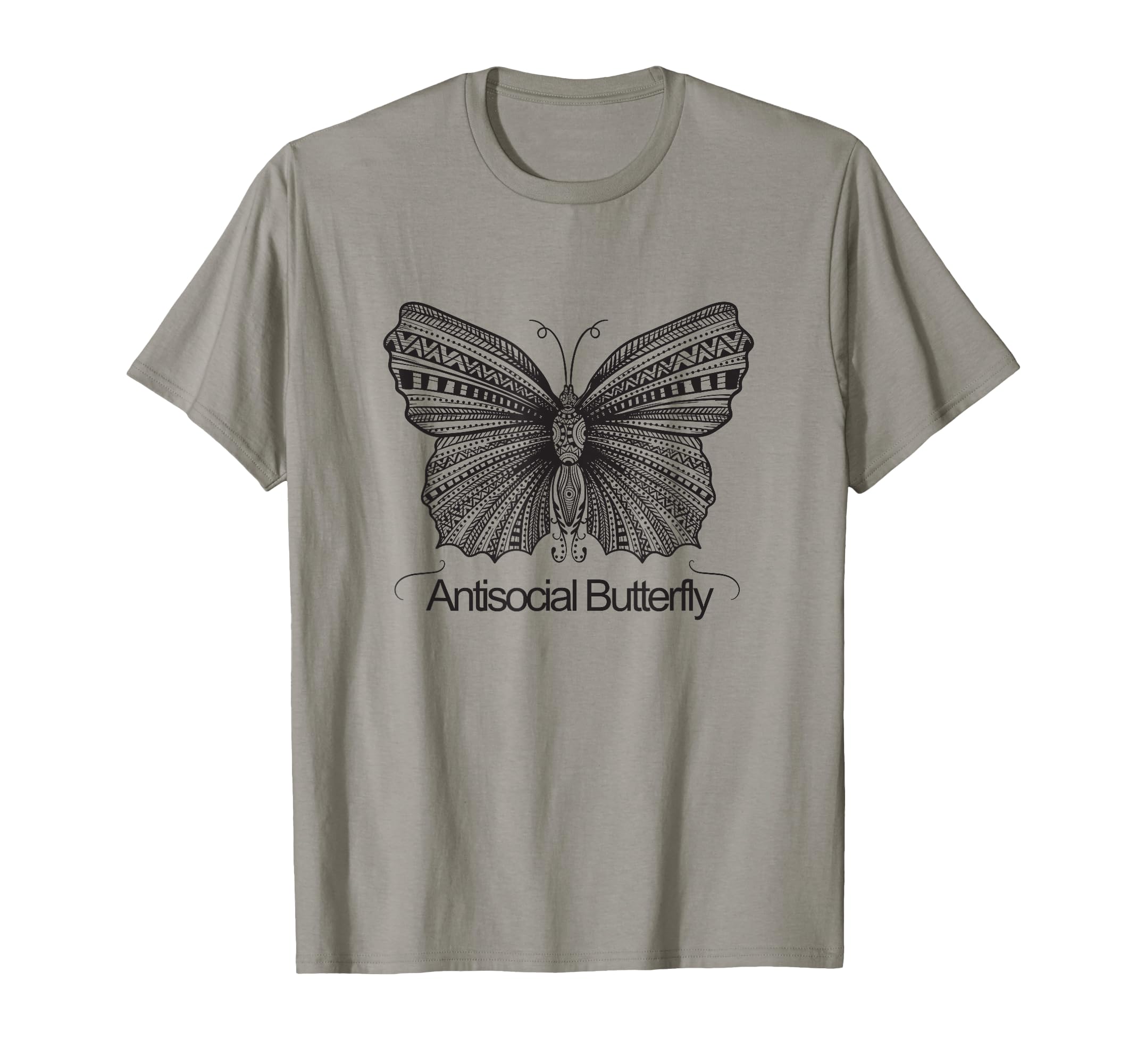Antisocial Butterfly Funny Black And T-Shirt - Unique Graphic for Adults - T-Shirt, Sweatshirt, Hoodie