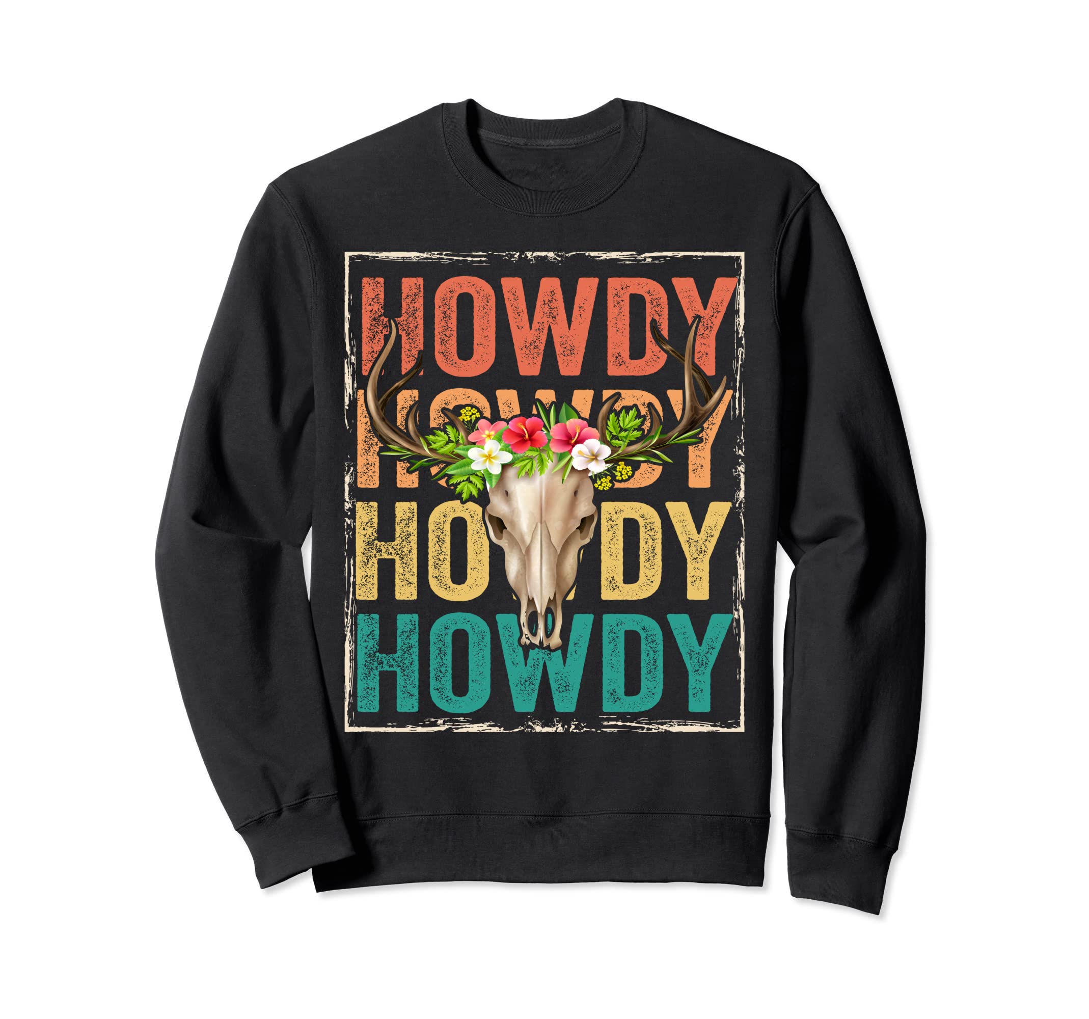 Cowgirl Rodeo Distressed Western Sweatshirt - Fun Novelty Design Unisex - T-Shirt, Sweatshirt, Hoodie
