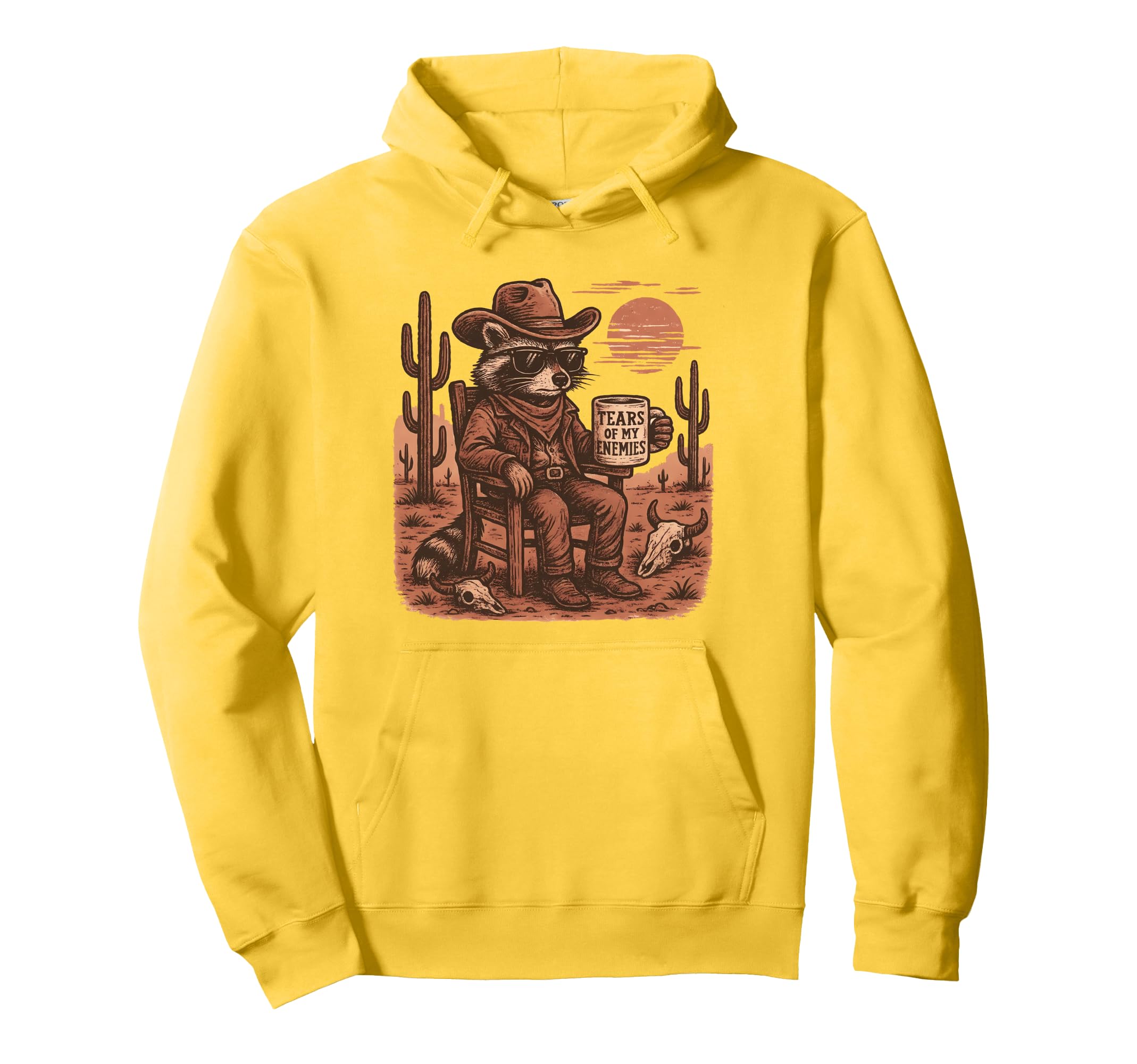 Country Cowboy Raccoon Rodeo Cowgirl Hoodie - Aesthetic Graphic Men Women - T-Shirt, Sweatshirt, Hoodie