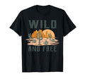 Wild And Free Western Cactus Travel T-Shirt - Minimalist Print Unisex - T-Shirt, Sweatshirt, Hoodie