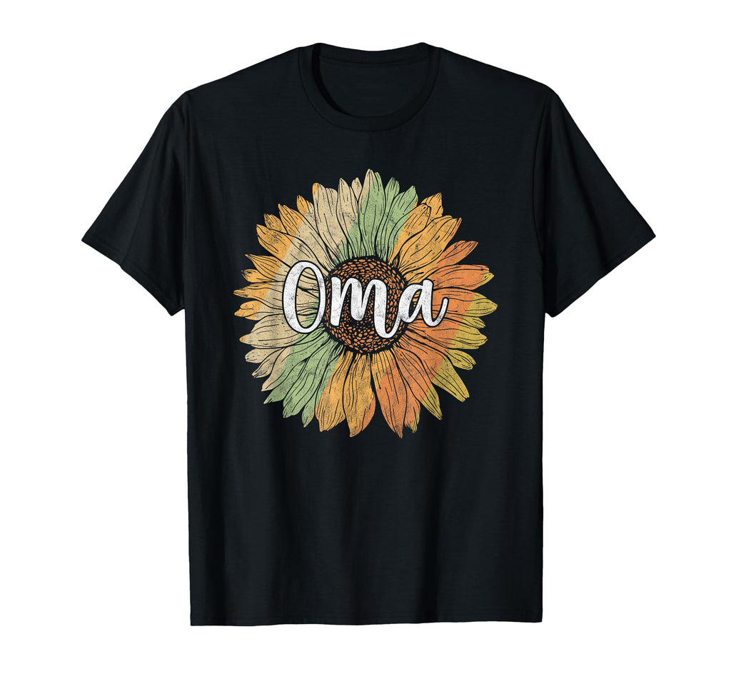 Summer Sunflower Oma Mothers Day T-Shirt - Graphic Print Unisex - T-Shirt, Sweatshirt, Hoodie