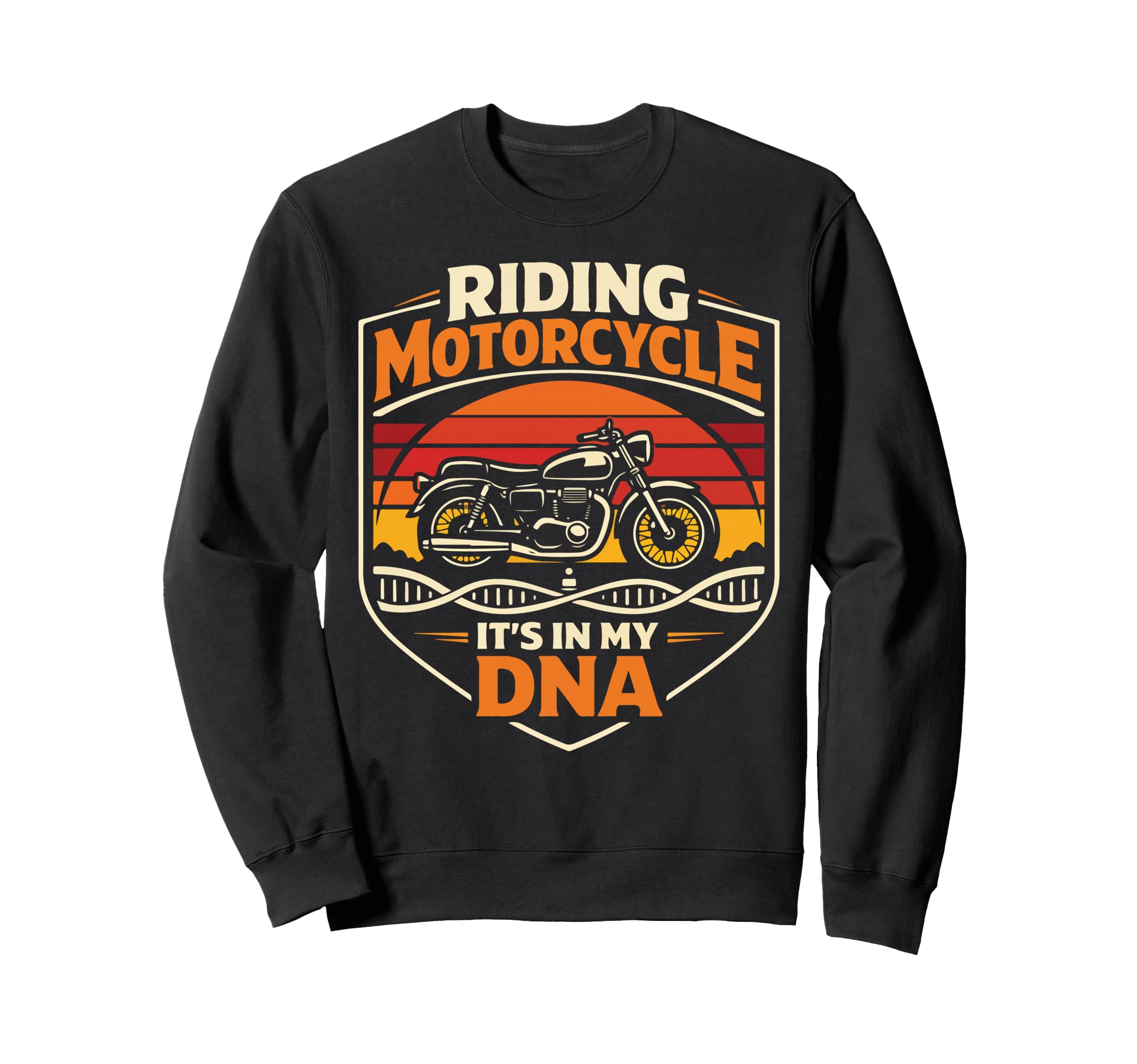 Motorcycle Biker Riding Motorcycle Sweatshirt - Minimalist Print Unisex - T-Shirt, Sweatshirt, Hoodie