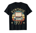 1977 Born 1977 Sunset Vinyl Record T-Shirt - Trendy Graphic for Adults - T-Shirt, Sweatshirt, Hoodie