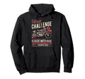 Challenge Motorcycle Race Distressed Hoodie - Minimalist Print for Adults - T-Shirt, Sweatshirt, Hoodie