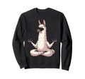 Meditation Llama Yoga Pose Relaxing Sweatshirt - Graphic Print Men Women - T-Shirt, Sweatshirt, Hoodie