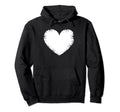 Red Love Heart Distressed Valentines Day Hoodie - Graphic Print Men Women - T-Shirt, Sweatshirt, Hoodie