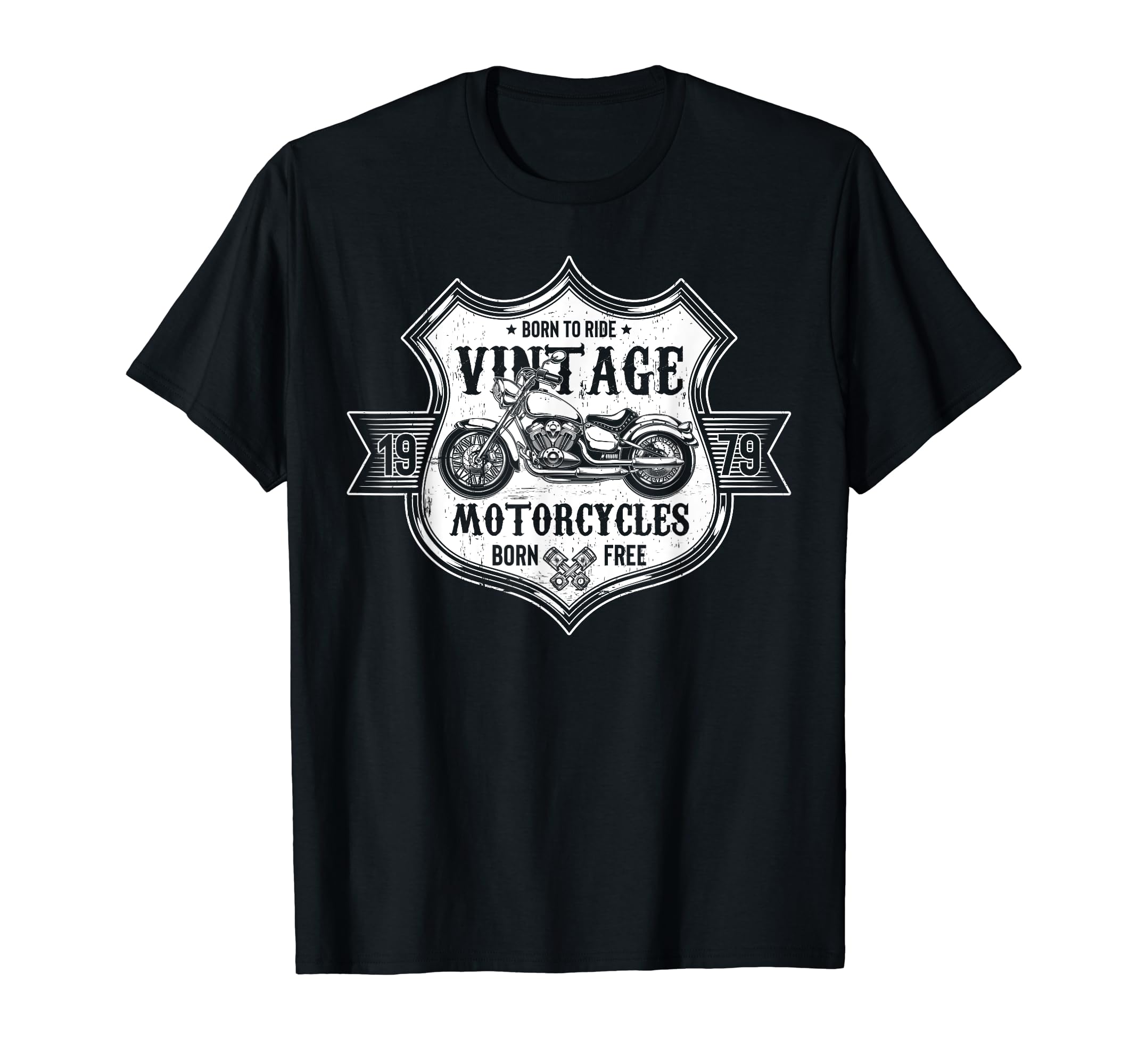 Motorcycle Birthday 70S 1979 T-Shirt - Custom Art Print Unisex - T-Shirt, Sweatshirt, Hoodie