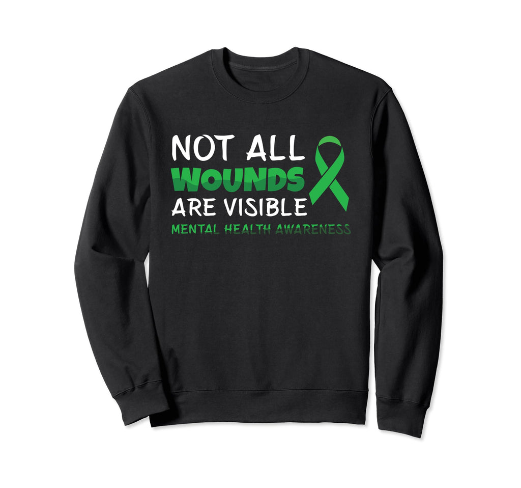 Not All Wounds Are Visible Support Sweatshirt - Graphic Print Unisex - T-Shirt, Sweatshirt, Hoodie