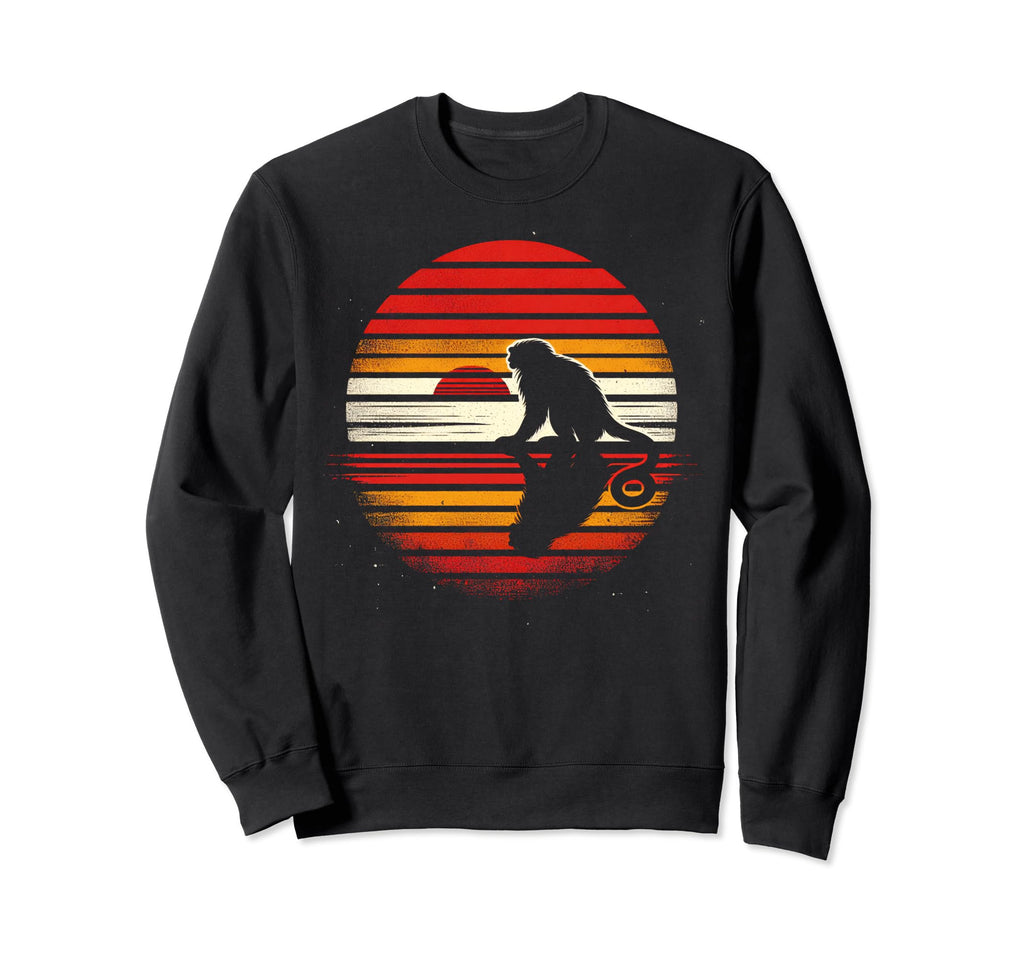 Tamarin Sunset Safari 70S Sweatshirt - Graphic Print Unisex - T-Shirt, Sweatshirt, Hoodie