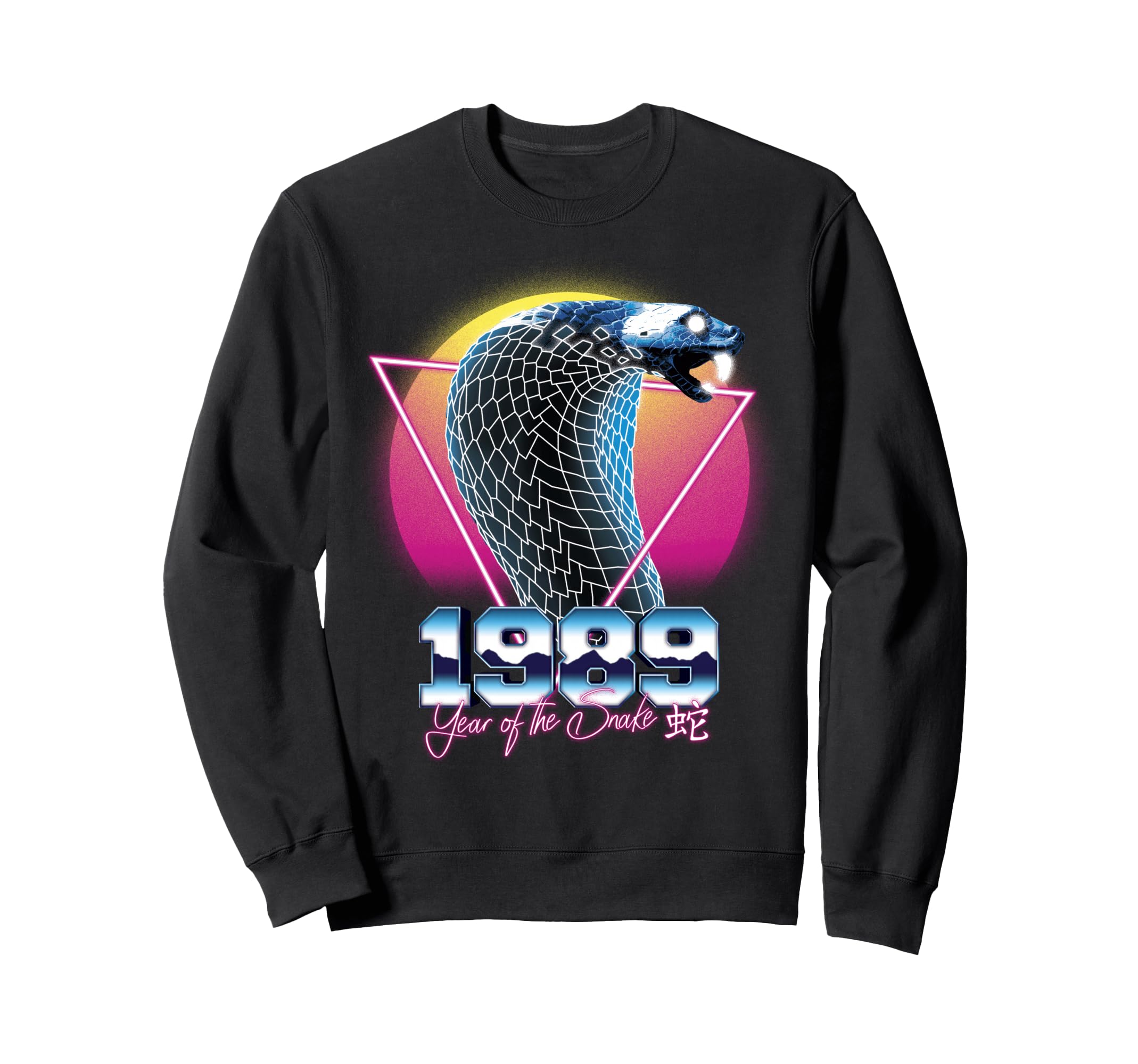 1989 Year Snake 80S Chinese Sweatshirt - Aesthetic Graphic for Adults - T-Shirt, Sweatshirt, Hoodie