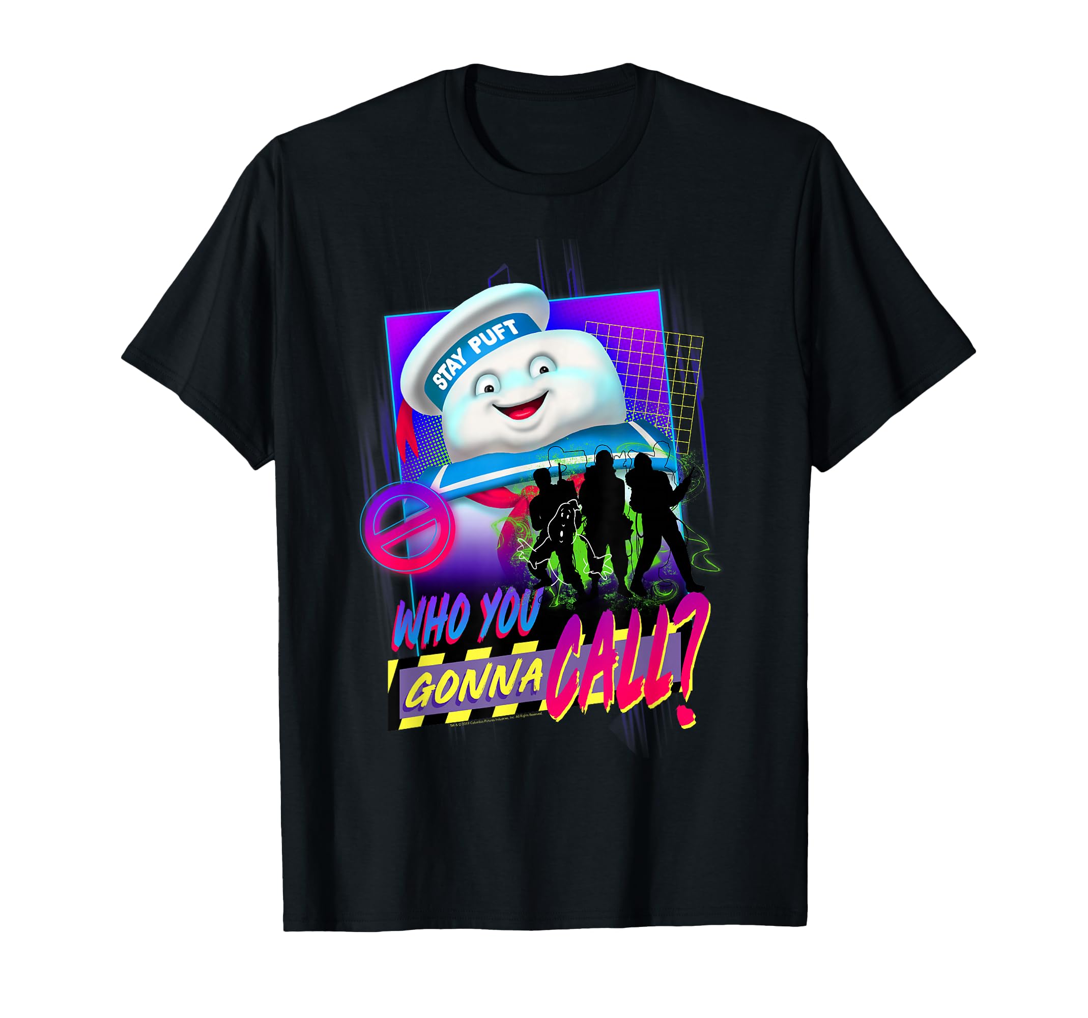 Ghostbusters Who You Gonna Call Neon T-Shirt - Minimalist Print Men Women - T-Shirt, Sweatshirt, Hoodie