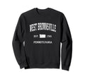 West Brownsville Pennsylvania Pa Sweatshirt - Custom Art Print Unisex - T-Shirt, Sweatshirt, Hoodie