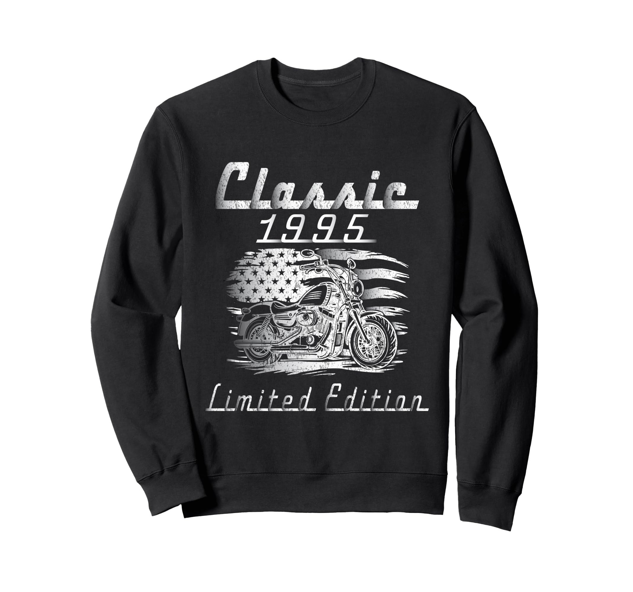 1995 Motorcycle 30Th Birthday Sweatshirt - Unique Graphic Unisex - T-Shirt, Sweatshirt, Hoodie