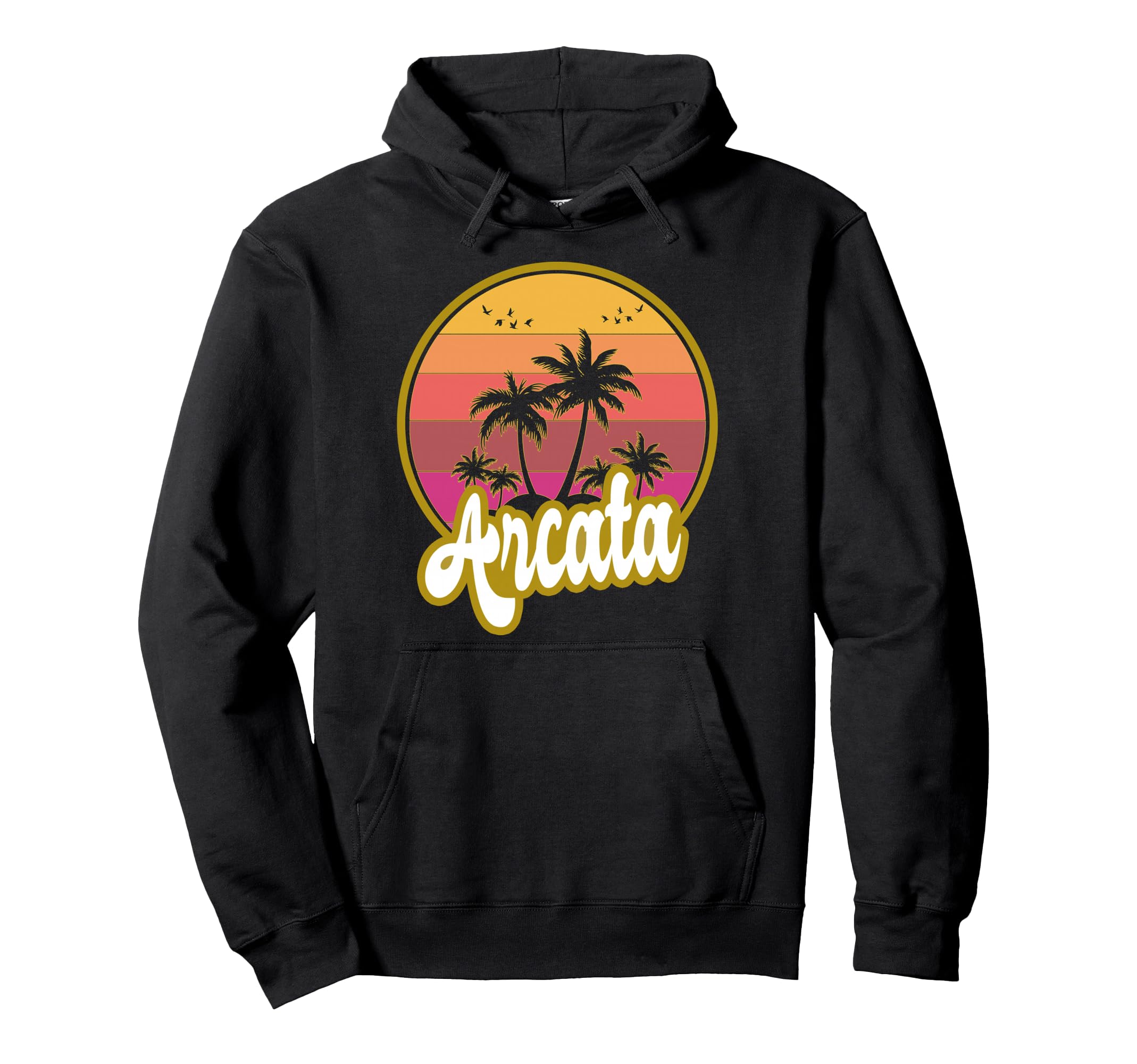 Arcata California Beach Sunset Hoodie - Trendy Graphic Men Women - T-Shirt, Sweatshirt, Hoodie