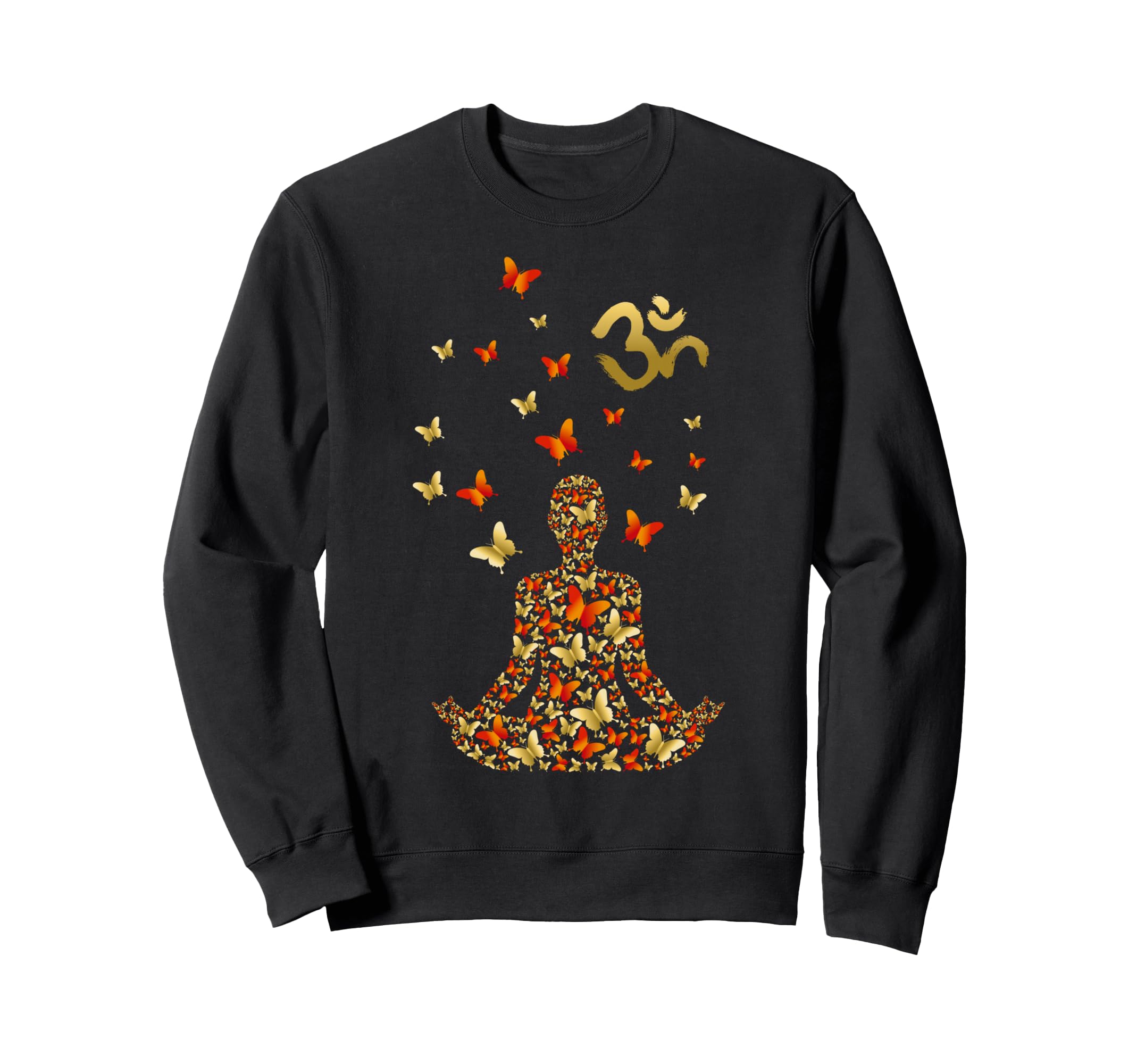 Yoga Lotus Pose Mandala Meditation Sweatshirt - Trendy Graphic Unisex - T-Shirt, Sweatshirt, Hoodie