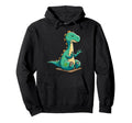 Meditation Dinosaur Yoga Pose Relaxing Hoodie - Novelty Apparel for Adults - T-Shirt, Sweatshirt, Hoodie