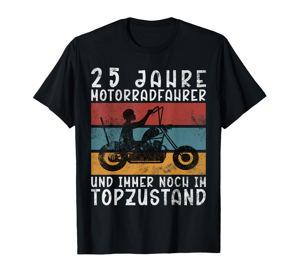 25 Years Biker 1999 Motorcycle T-Shirt - Graphic Print Unisex - T-Shirt, Sweatshirt, Hoodie