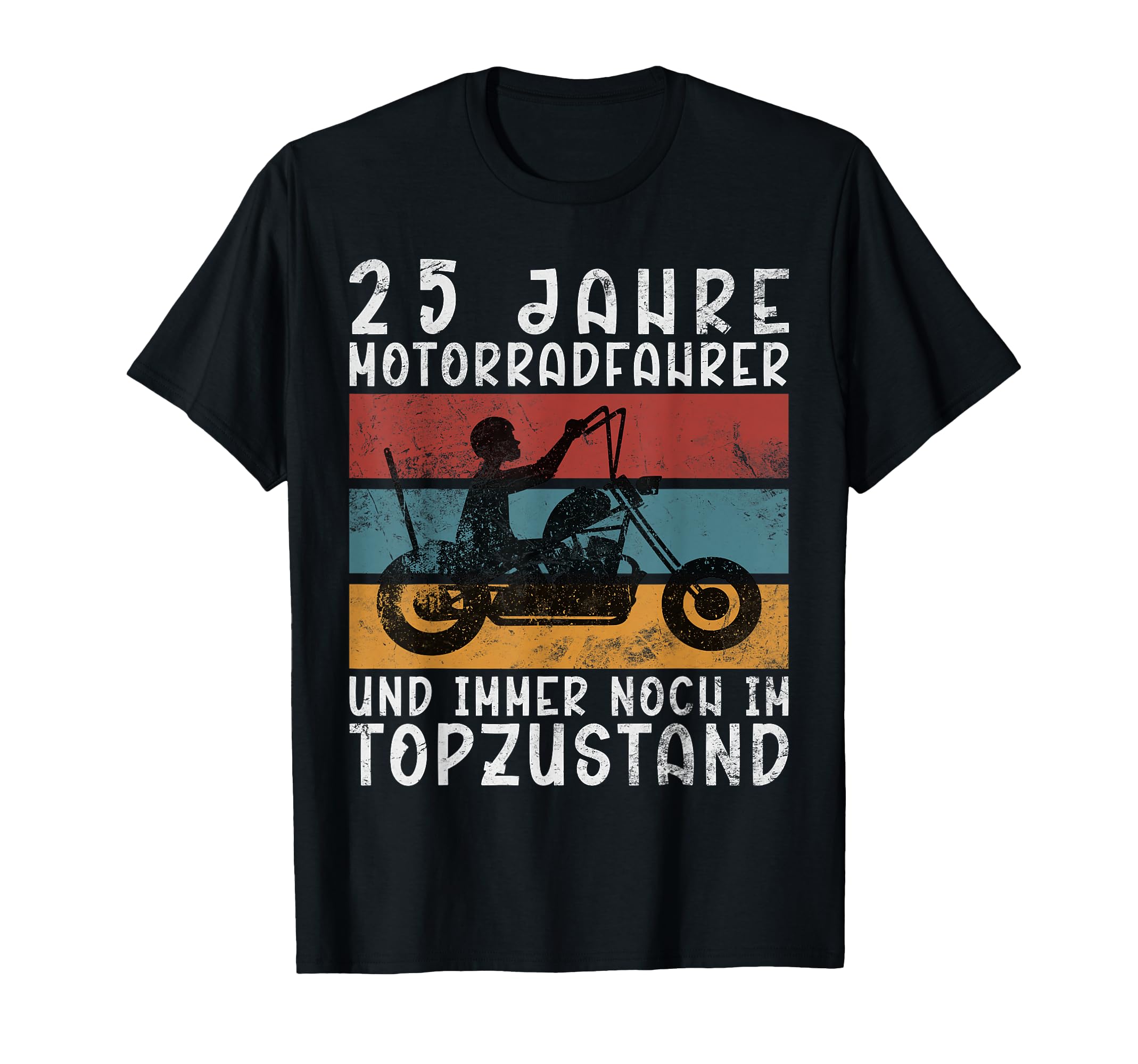 25 Years Biker 1999 Motorcycle T-Shirt - Graphic Print Unisex - T-Shirt, Sweatshirt, Hoodie