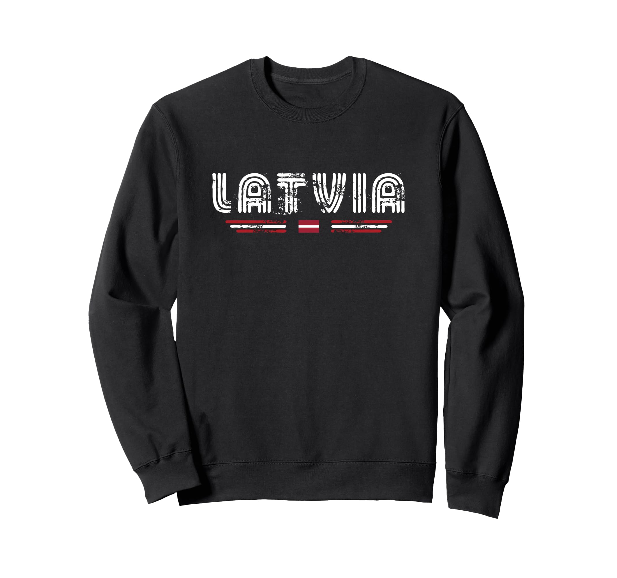 Latvia 70S 80S Type Flag Sweatshirt - Custom Art Print Unisex - T-Shirt, Sweatshirt, Hoodie